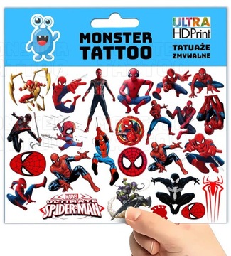 МОЮЩИЕСЯ ВРЕМЕННЫЕ ТАТУ ДЛЯ ДЕТЕЙ ОРИГИНАЛЬНЫЕ ДИЗАЙНЫ ДЕТСКОГО ЧЕЛОВЕКА-ПАУКА