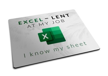 Podkładka pod Mysz Śmieszna Do Pracy Biura Excel.