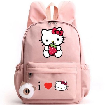 NOWE PLECAK SZKOLNY hello kitty A4 DUŻY WZORY wysoka jakość