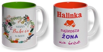 kubek kolorowy z dowolnym nadrukiem