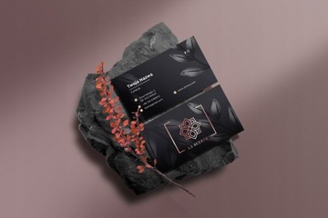 WIZYTÓWKI LUX + logo Rose Gold Różowe Złoto x500