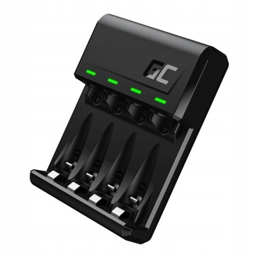 ŁADOWARKA DO BATERII AKUMULATORÓW AA AAA USB-C MICRO GREEN CELL