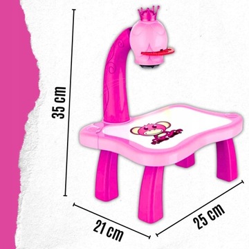 ПРОЕКТОР ДЛЯ ОБУЧЕНИЯ РИСОВАНИЮ КРЕАТИВНЫЙ РОЗОВЫЙ ДЛЯ ДЕТЕЙ В ПОДАРОК