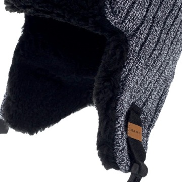 NANDY komplet męski czapka uszatka i komin