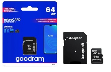 Karta pamięci Goodram 64 GB z adapterem Class 10