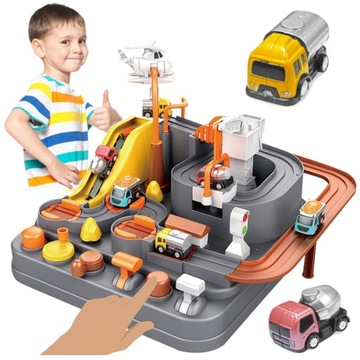 ИНТЕРАКТИВНЫЙ АВТОМОБИЛЬНЫЙ ПУТЬ С ПРЕПЯТСТВИЯМИ ТРАНСПОРТНЫЕ СРЕДСТВА ДЛЯ ПАРКОВКИ АВТОМОБИЛЕЙ