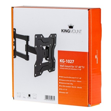 ВРАЩАЮЩИЙСЯ КРЕПЛЕНИЕ ДЛЯ ЖК-ТЕЛЕВИЗОРА ПОДВЕСКА ДЛЯ МОБИЛЬНОГО ТЕЛЕВИЗОРА 15–48 ДЮЙМОВ KingMount