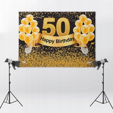 1шт фон на 50-летие 50 баннеров