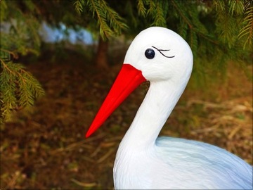 STORK'S NEST БОЛЬШОЙ АИСТ С МАЛЕНЬКИМ - Декоративная садовая фигурка