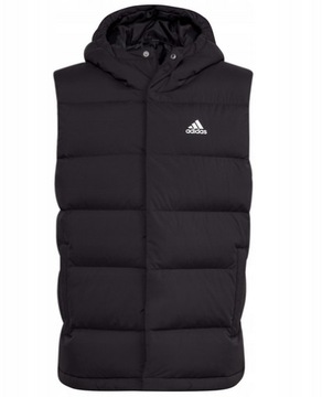 Kamizelka bezrękawnik adidas Helionic Hooded Down Vest puch czarna XXL