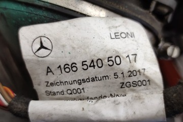 JINÉ KABEL MERCEDES-BENZ GLE (W166) A1665405017 3.0L HYBRID 325KW 2018