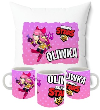 НАБОР ПОДУШКИ КРУЖКА BRAWL STAR S + ИМЯ ПОДАРОК ​​НА ДЕНЬ РОЖДЕНИЯ