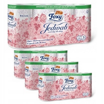 Papier toaletowy Foxy Jedwab neutralny pakiet 32 szt.
