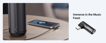 Аудиоадаптер UGREEN USB-C на мини-джек 3,5 мм