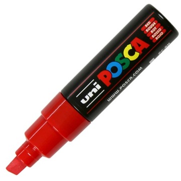 Marker z farbą plakatową Posca PC-8K czerwony