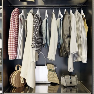 Штанга мебельная черная круглая, диаметр 25, 100 см, для шкафа-купе.