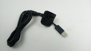 НАДЕЖНЫЙ ЗАРЯДНЫЙ КАБЕЛЬ ДЛЯ PLAY CHARGE XBOX 360 PAD, ЧЕРНЫЙ, НОВЫЙ, 1,5 М, ОК