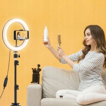 Кольцевая лампа Косметический светодиод+штатив 220 см. Пилот Bluetooth 65W