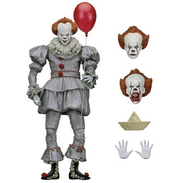 FIGURKA STEPHEN KING CLOWN POSTAĆ HORROR ZABAWKOWY MODEL ZESTAW