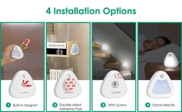 3x БАТАРЕИ БЕСПРОВОДНОЙ СВЕТОДИОДНЫЙ ДАТЧИК ДВИЖЕНИЯ ЛАМПА