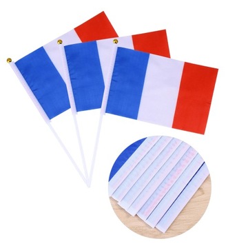FLAGI DEKORACJE NA BIURKO RĘCZNA FLAGA FRANCJI