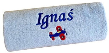 GRUBY ręcznik z HAFTEM imię prezent DZIEŃ DZIECKA