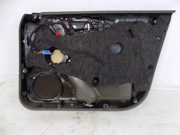 AUDI A6 C7 4G СЕДАН ОБИВКА ДВЕРЕЙ КОРИЧНЕВЫЕ КОЖАНЫЕ ШТОРКИ ЗАДНИЕ