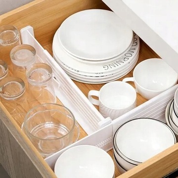 НАБОР ОРГАНАЙЗЕРОВ ДЛЯ ЯЩИКА РАЗДЕЛИТЕЛЬ БЕЛЫЙ ГЛЯНЦЕВЫЙ БЕЛЫЙ 4 ШТ.