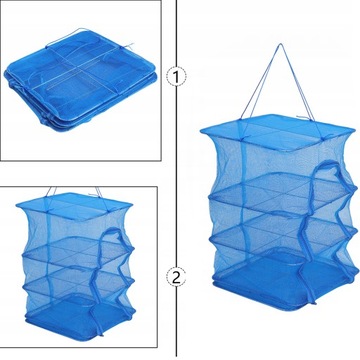 СЕТКА ДЛЯ СУШКИ ГРИБНЫХ ТРАВ, РЫБНЫХ ФРУКТОВ 40*40*65см