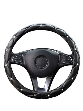 ЧЕХОЛ НА РУЛЬ УДОБНЫЙ ЧЕХОЛ ИЗ ПРЕМИАЛЬНОЙ ЭКОКОЖИ С БАЙЕТКАМИ