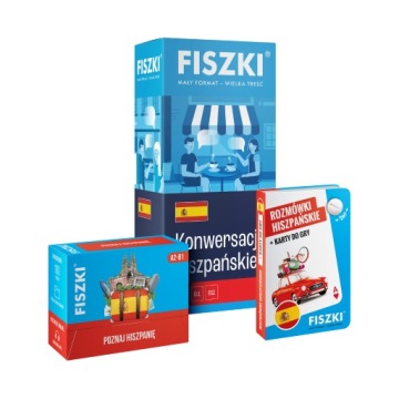 ZESTAW FISZKI – kurs HISZPAŃSKI dla podróżników (A1-B2)
