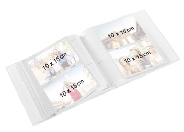 ЛИСТОВОЙ АЛЬБОМ 10x15/200 100 белых страниц HAMA