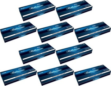 10x Gilzy Tutki Papierosowe ROTHMANS Blue 100szt.