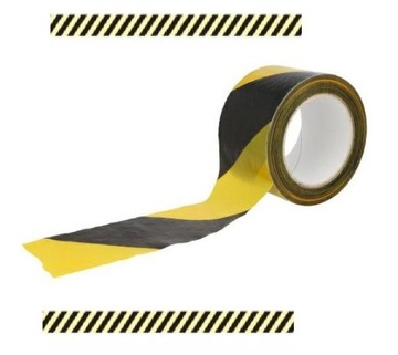 3M 766 TAŚMA OZNACZNIKOWA ŻOŁTO-CZARNA 50mm/33m ostrzegawcza MOCNA 3M