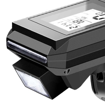 Велосипедный компьютер USB с отражателем Велосипедный звонок Многофункциональный ЖК-дисплей, красный