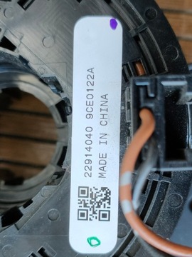 OPEL ASTRA IV J 09-15 PÁSEK AIRBAG KROUŽEK POD VOLANT POD OHŘÍVAČ ŘÍDÍCÍ 22914040
