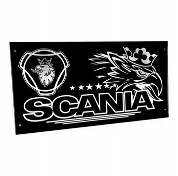 Tablica 60x30 - na tył, nad łóżko - SCANIA - 24V