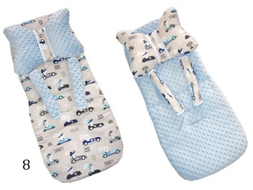 ВСТАВКА ДЛЯ КОЛЯСКИ MINKY С БАБОЧКОЙ И РЕМНЯМИ