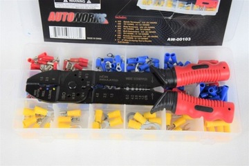 Zestaw konektorów i złączek ze szczypcami 175 szt.