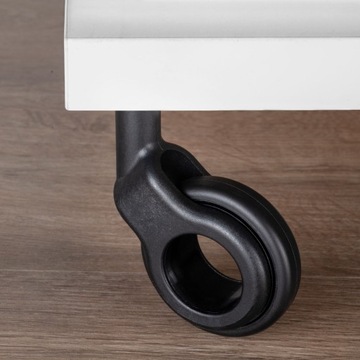 Колесо мебельное поворотное HOLE 2 60мм, чёрное - комплект