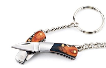 МИНИ НОЖ КАРМАННЫЙ НОЖ БРЕЛОК СТАЛЬ + ДЕРЕВО