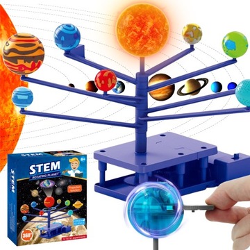 UKŁAD SŁONECZNY zabawka edukacyjna PLANETY 3D PROJEKTOR model dla dzieci