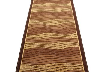 Chodnik antypoślizgowy Berfin 1015 brown brąz szerokość 67 cm podgumowany