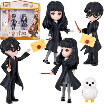 FIGURKI HARRY POTTER CHO CHANG SOWA HEDWIGA 3 SZT.