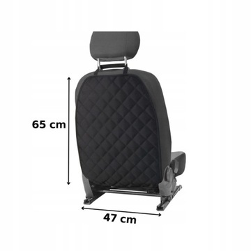 podwójna MATA OCHRONNA pod fotelik samochodowy OSŁONA TYŁU siedzenia fotela