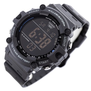 ZEGAREK MĘSKI CASIO SPORT ILLUMINATOR AE-1500WH-8B - WR100- DUAL TIME + BOX