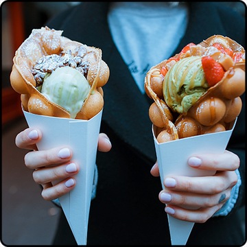 Вафельница DELICIOUS BUBBLE Вафли EGG BUBBLE MAKER