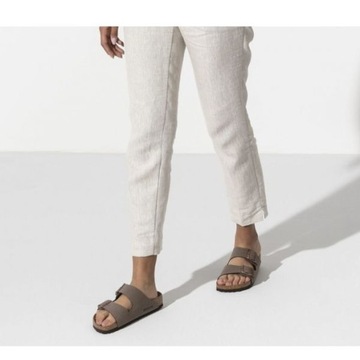 Brązowe Syntetyk Buty Klapki Birkenstock r.43