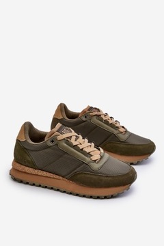 SNEAKERSY MĘSKIE MEMORY FOAM SYSTEM BIG STAR NN174325 KHAKI 41