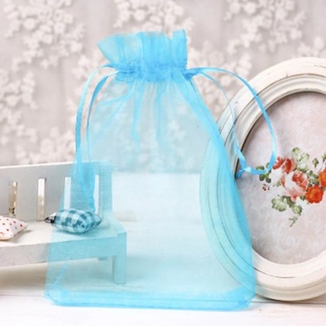 СУМКА ИЗ ОРГАНЗЫ ПОДАРОЧНАЯ УПАКОВКА КОНФЕТЫ ЮВЕЛИРНЫЕ ИЗДЕЛИЯ ПРИЧАСТИЕ 7x9 20x